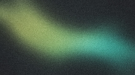Abstract colorful gradient background with green and blue hues and grainy texture © FizzyArt