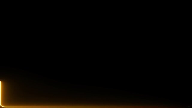Abstract neon glowing rectangle shape icon animation background 4k video.