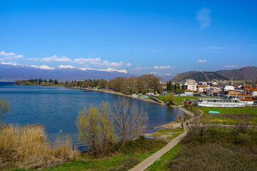 Fototapeta premium Ohrid lake view , North Macedonia