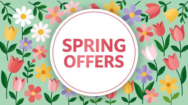 Colorful floral arrangement background with copy space on a soft green backdrop