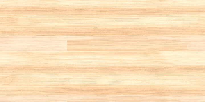 Smooth light natural wood texture background with beige horizontal grain pattern, seamless timber panel surface for elegant interior design concepts, architecture visualization and clean product.