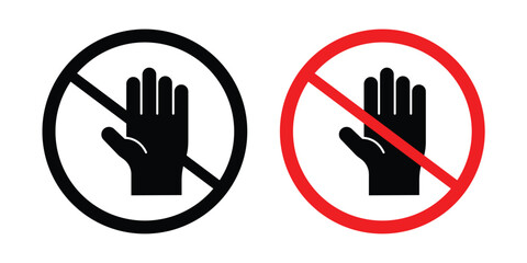 Obraz premium Do not enter sign symbol illustrations. Icon design