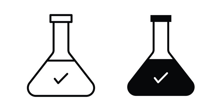 lab tested icon symbol illustrations. Icon design