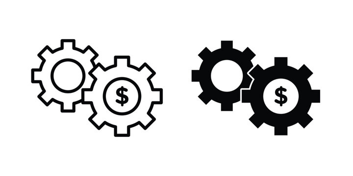 Money processes icon symbol illustrations. Icon design