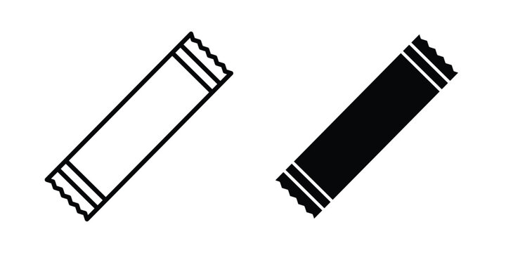 Sugar stick icon symbol illustrations. Icon design