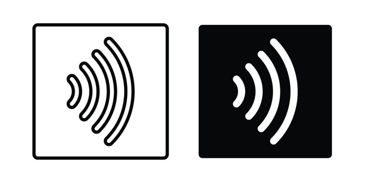 Tap to pay sign symbol illustrations. Icon design