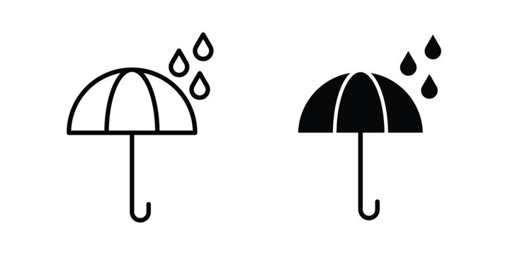 Water protection icon symbol illustrations. Icon design