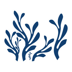 Obraz premium Celebrate World Ocean Day with a vibrant vector illustration. Features diverse marine flora, sea weeds, and coral in an eco-friendly under-the-sea style for ocean conservation