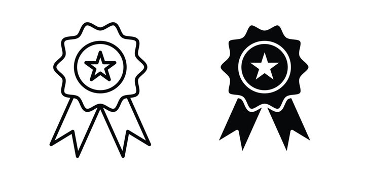 Award icon on white background, simple icons.