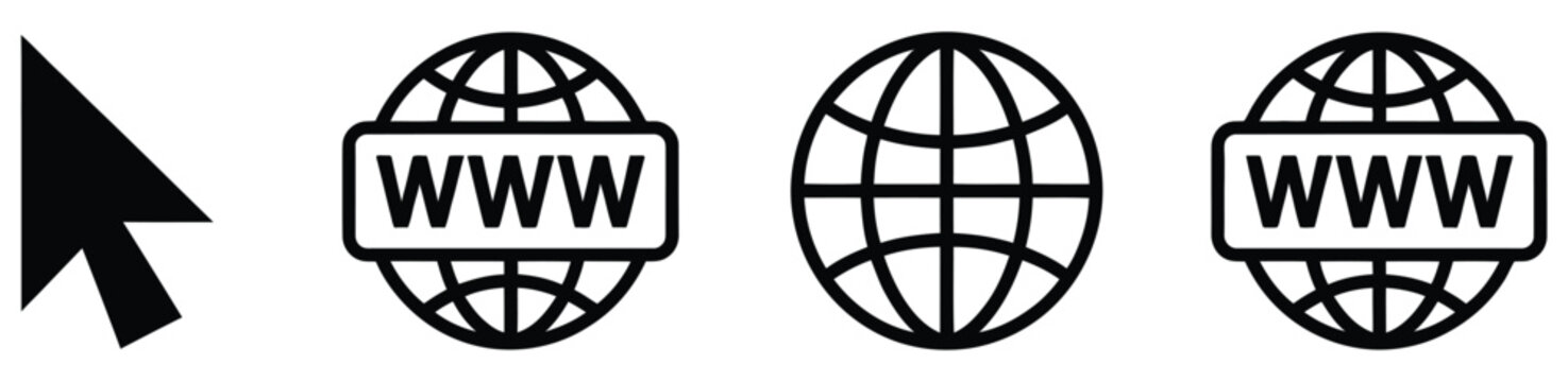 Website Icon Set, User Interface Elements and Online Service Vector Icons for Web Design