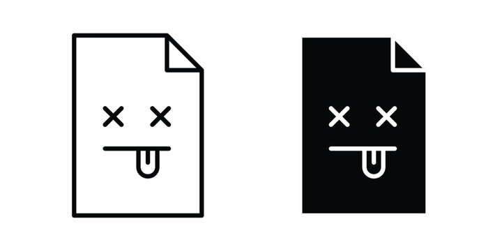 Broken Image icon on white background, simple icons.