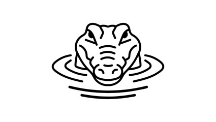 Crocodile Head Icon on PNG Background, crocodile icon, alligator head, reptile icon, wildlife icon, animal vector, crocodile head, river animal, swamp animal, aquatic reptile, jungle animal, nature,  © TalalAhmad