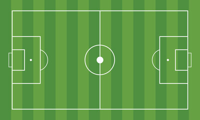 Soccer Field Layout Top to Bottom Diagram © Apon