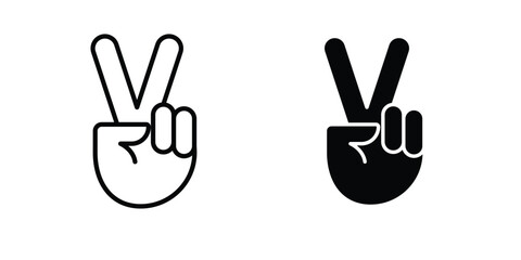 Obraz premium Hand scissors icon on white background, simple icons.