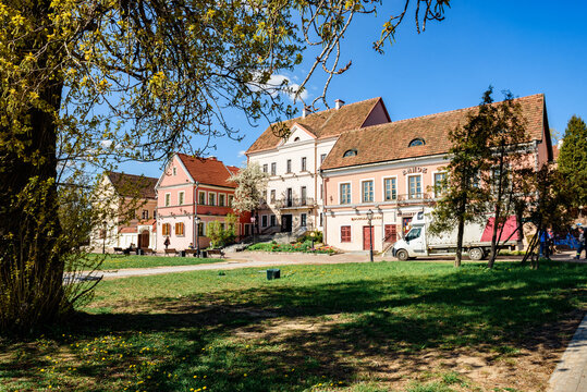 MINSK, BELARUS - April 22, 2026: Trinity (Troitsky) Suburb is historical center of Minsk. Old Minsk town.