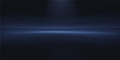 Obraz premium A tranquil, minimalist dark blue horizon. The simplicity and purity of this image.