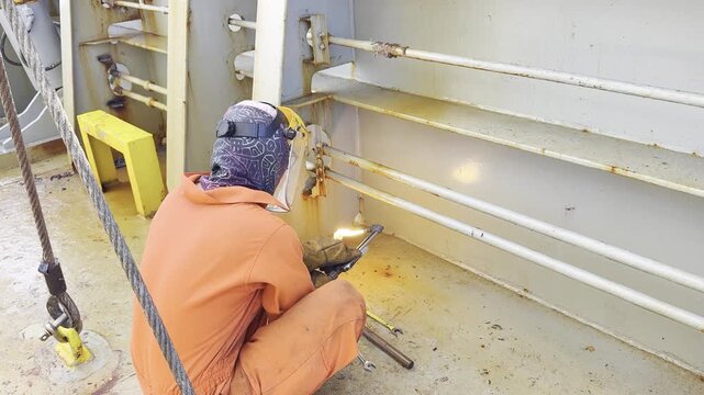 ship fitter to strike a fire cutter and start work