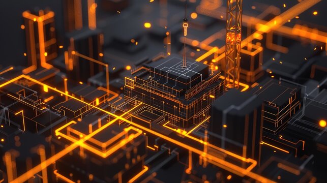 Golden Circuitry: A Close-Up Look at the Heart of Modern Technology