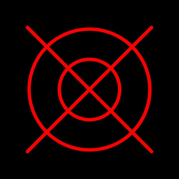 Target Symbol. Black target symbol with circles. Black target icon with crosshairs. Target achievement icon with check mark and arrows indicating success. Success.