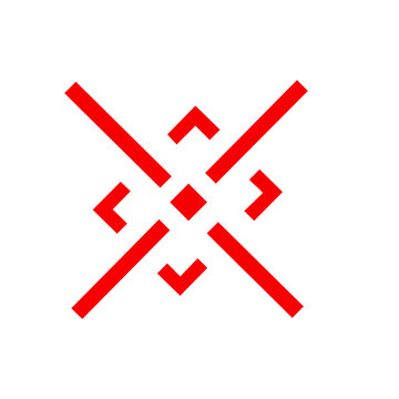 Target Symbol. Black target symbol with circles. Black target icon with crosshairs. Target achievement icon with check mark and arrows indicating success. Success.