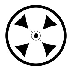 Target Symbol. Black target symbol with circles. Black target icon with crosshairs. Target achievement icon with check mark and arrows indicating success. Success. © Mylifeontopdm