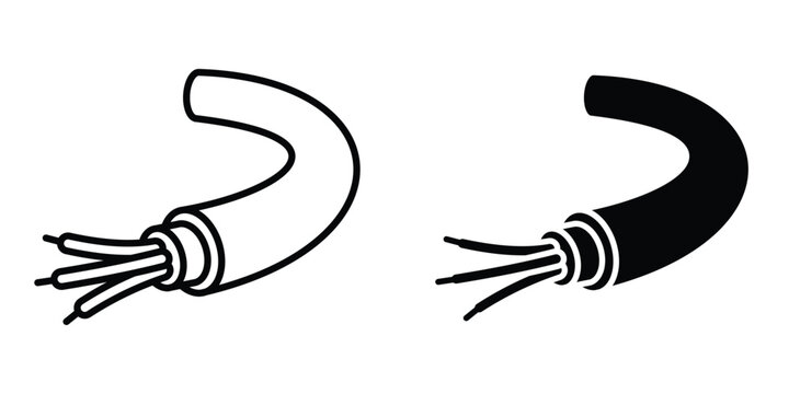 electric wire icon design illustration drawings