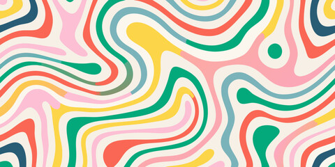 colorful retro wave pattern seamless background high quality © Sanjoy