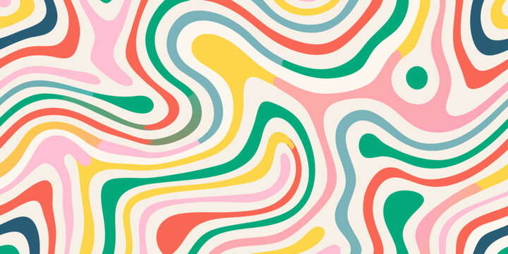 colorful retro wave pattern seamless background high quality