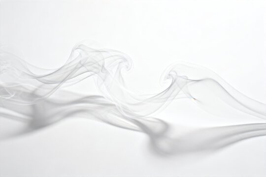 Abstract smoke patterns on white background