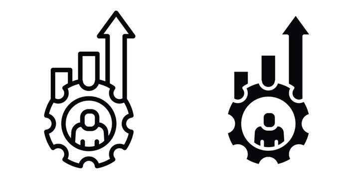 Personal development icon design illustration drawings