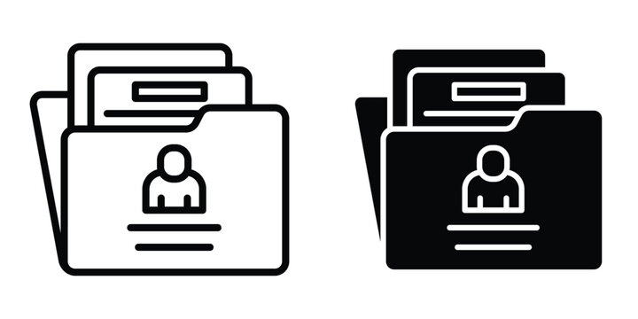 Portfolio icon design illustration drawings