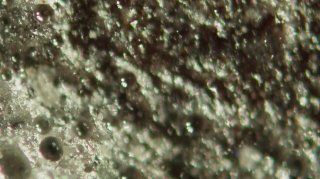 Macro Close-up Shot of Microchip, CPU Processor on Printed Circuit Board, Computer Motherboard with Components Inside of Electronic Device, Part of Supercomputer microscop.