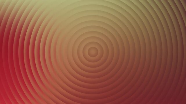 4K stock gradient background footage with a circle striped pattern with a fractal glass effect in yellow and red abstract design art texture element