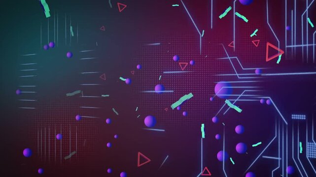 Neon cross pulsing, firing shards spawning and orbiting as purple orb shifting, showing circuitry
