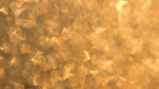 The spotted gold texture moves from right to left. Abstract background animation.