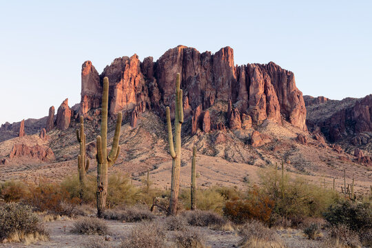 The Superstition Mountains in Arizona