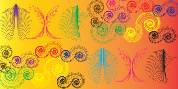 abstrak line segmen, tringular, ellipse, spiral, flowless, sunset baground thisert helmet chlotes banner walpaper