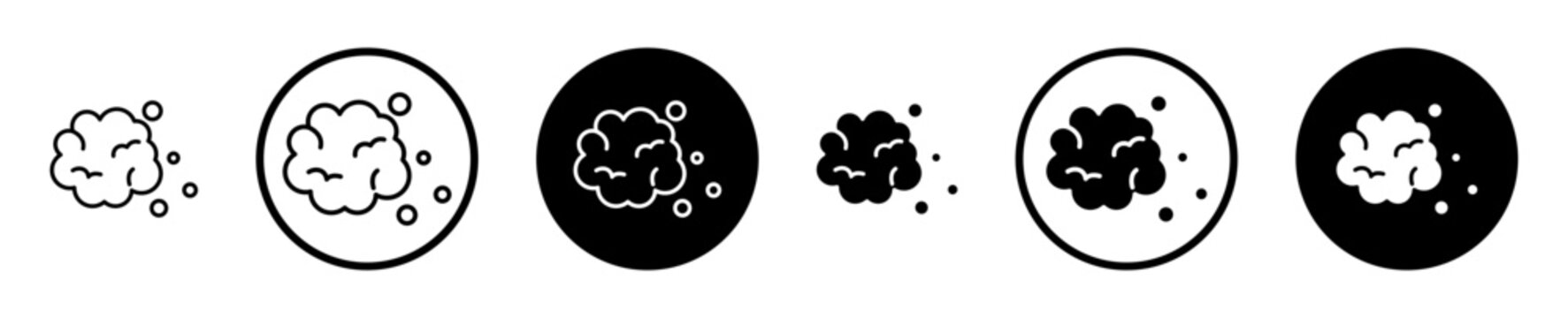 Foam icon, template for graphic or web design. vector illustration