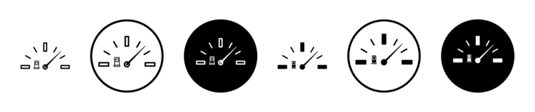 Gauge icon, template for graphic or web design. vector illustration