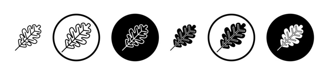 Oak Leaf icon, template for graphic or web design. vector illustration © naba