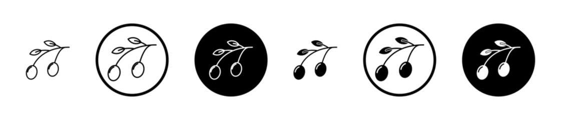 Fototapeta premium Olives icon, template for graphic or web design. vector illustration