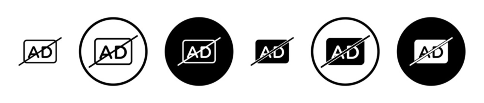 No audio description icon, template for graphic or web design. vector illustration
