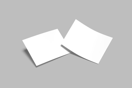 Landscape Flyer Blank Mockup