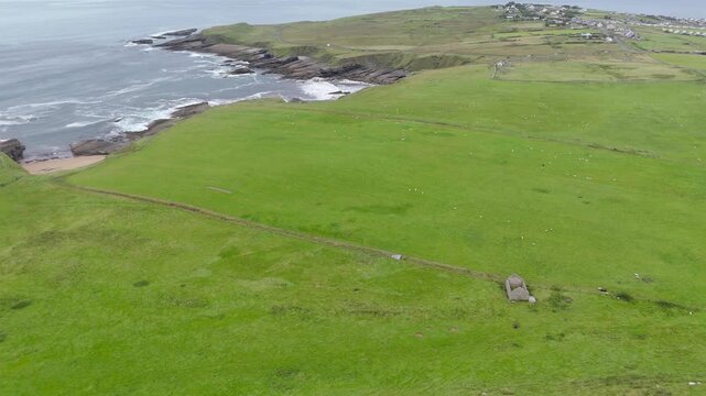 Aerial view of Mullaghmore Head - Signature point of the Wild Atlantic Way, County Sligo, Ireland.
