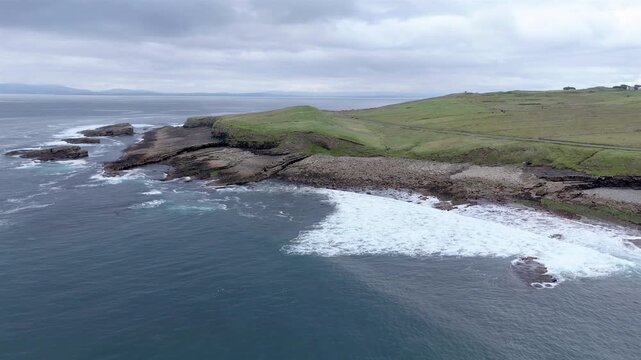 Aerial view of Mullaghmore Head - Signature point of the Wild Atlantic Way, County Sligo, Ireland.