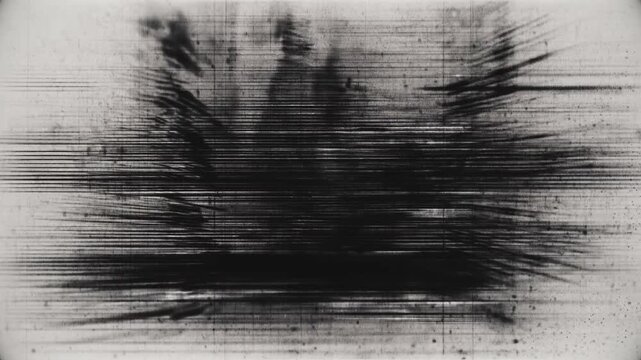 Messy Grunge Video. Animated horror background overlay video