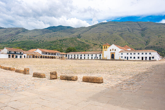 Historic Parroquia de Nuestra Se&ntilde;ora del Rosario in Villa de Leyva