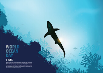 Fototapeta premium WORLD OCEAN DAY