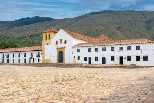 Historic Parroquia de Nuestra Se&ntilde;ora del Rosario in Villa de Leyva