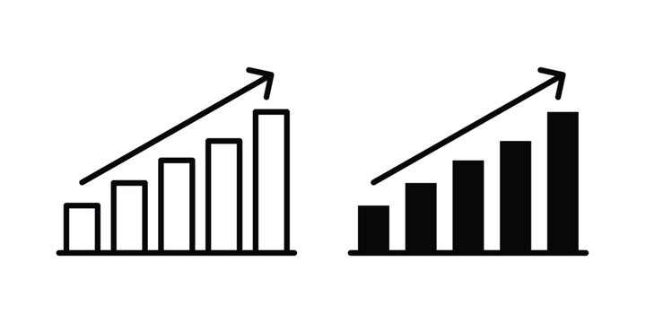 Business performance icon logo line black symbols collections.